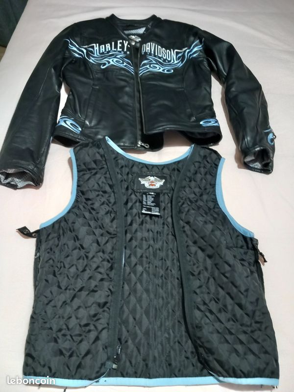 LOVO Gilet De Moto En Cuir Pour Femme XL Noir