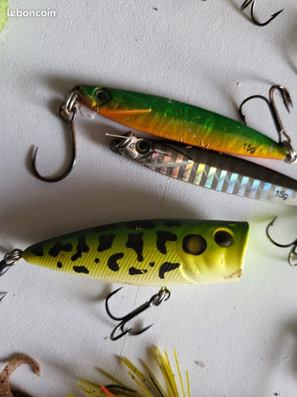 Lot De Leurres De Pêche Vintage Bagley (réf #19653) – Crankbait Plastique Pour Poissons D'eau Douce