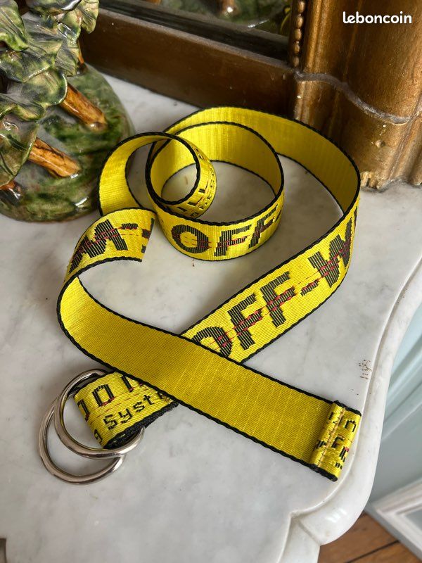 Ceinture Off White Jaune Ceinture Off White Accessoires Bagagerie