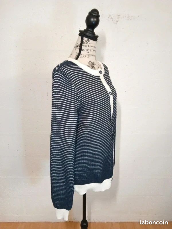Gilet maille coton La Redoute T40/L – confortable et stylé (image 3)