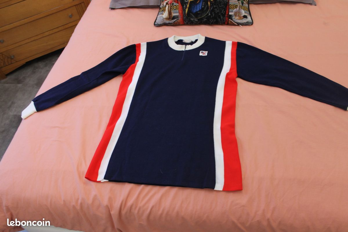 VINTAGE Maillot porté KOPA HEURTEFEU ASPTT années 80 n°11 # M