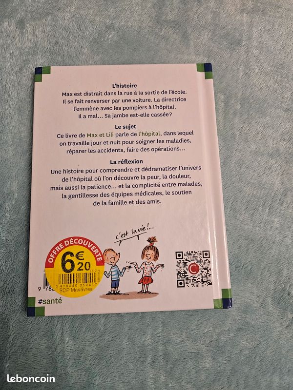 Livre Max va à l'hôpital Tome 10 NEUF Jamais lu (image 2)