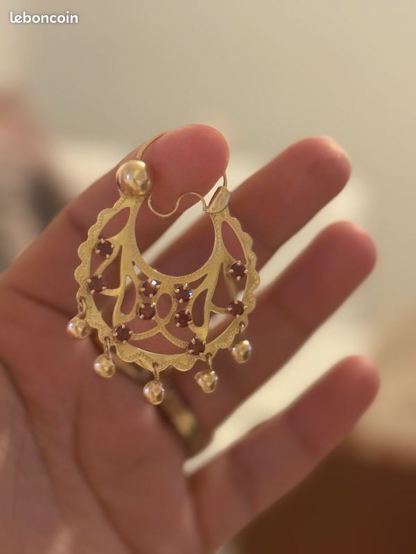 Boucles d’oreilles savoyardes en or massif – 20 g (image 4)