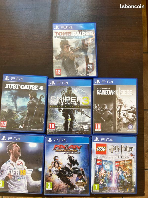 Lot De Jeux PS4 - Mix D'actions, Combats Et Sports - État Correct
