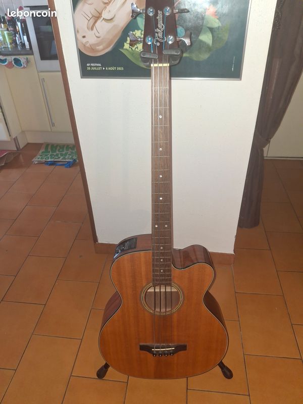 Basse acoustique fretless (image 1)