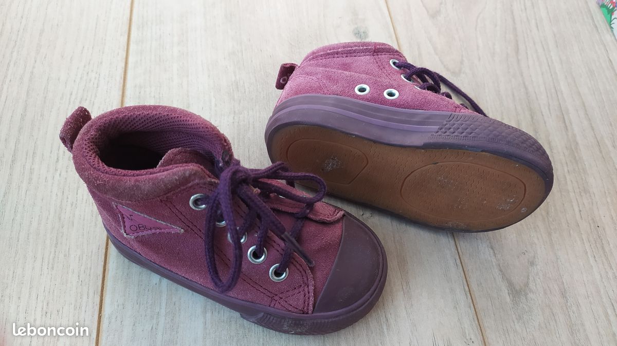 Bottines violettes T22 (image 1)