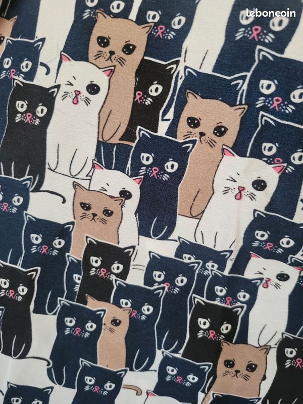 Chemise de nuit Chat brille | Françoise Saget