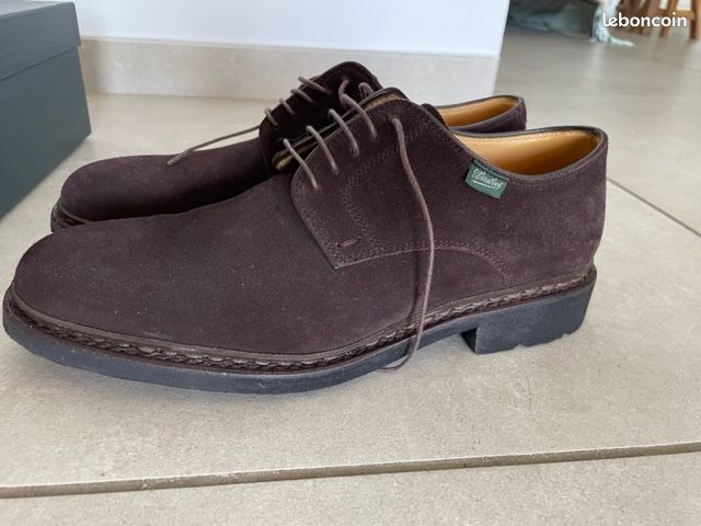 Chaussure Derbies Homme PARABOOT FRENAY velours congo - Semelle Gomme (image 8)