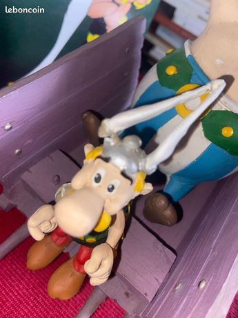 Asterix - Atlas Plastoy - Figurine Résine - La Charette D Obelix Exclusive Neuve Boite A31994