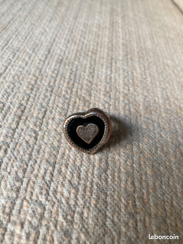 Bague double coeur Metal Pointus (image 1)