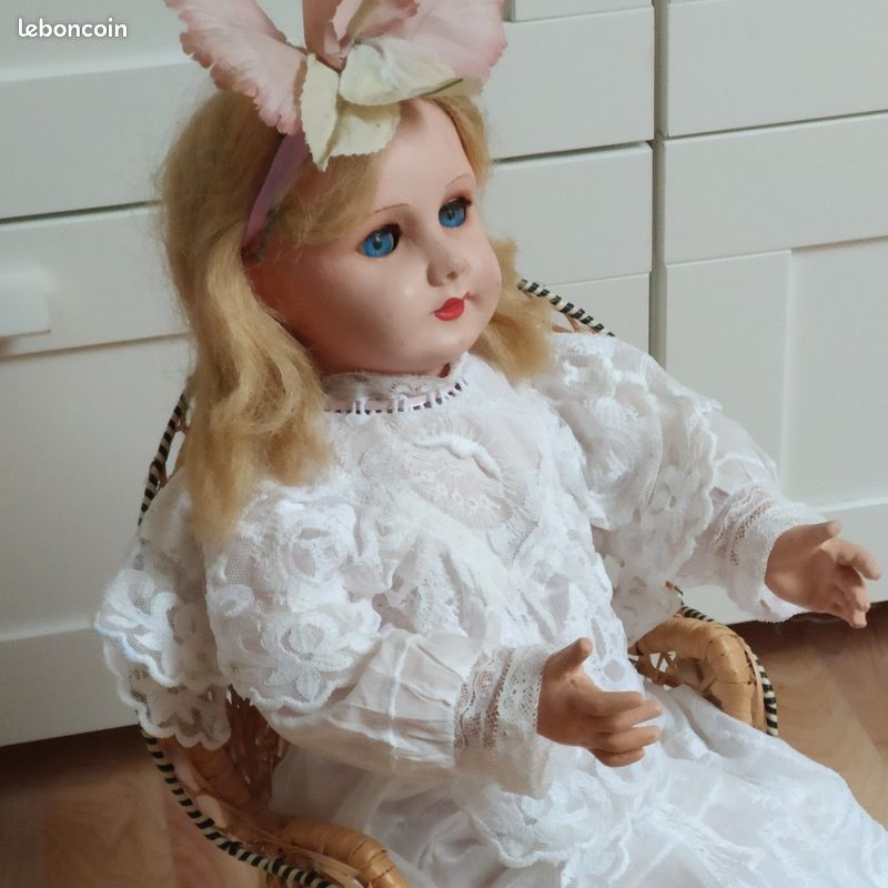 Robe Ancienne Pour Poupée SFBJ – Vintage – Occasion