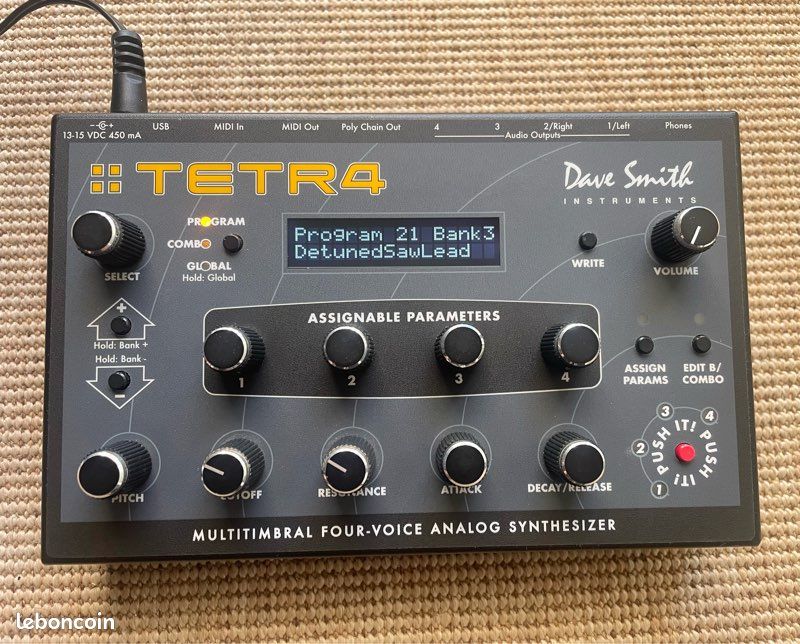 Vds synthé analogique Tetra DSI - Dave Smith Instrument - 4 voix (image 1)