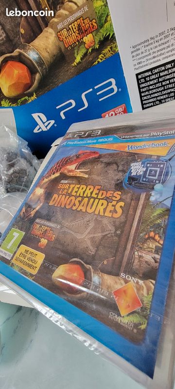 Ps3 slim blanche pack sur la terre des dinosaures Neuf (image 2)