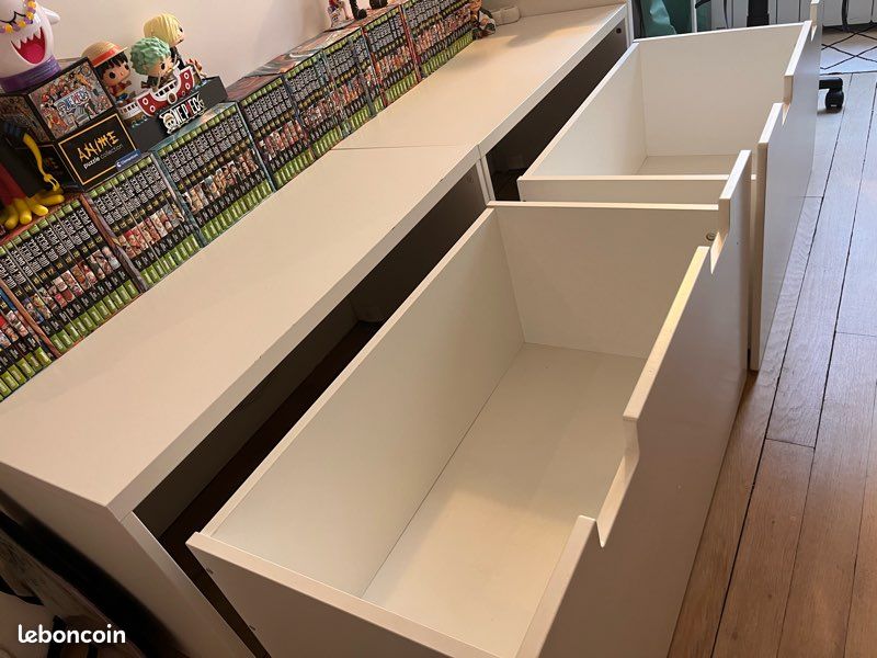 Lot de 2 tiroirs rangement Smastad IKEA blanc (image 5)