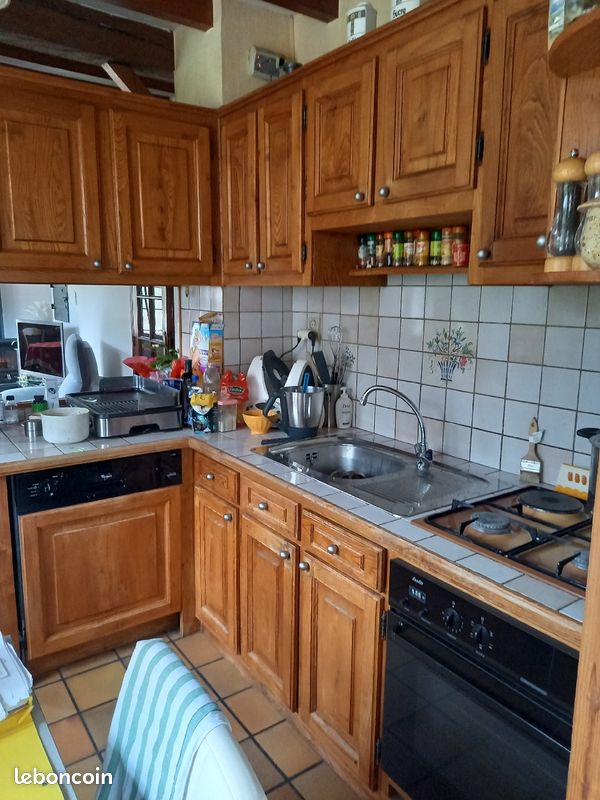 Cuisine en orme massif (image 2)