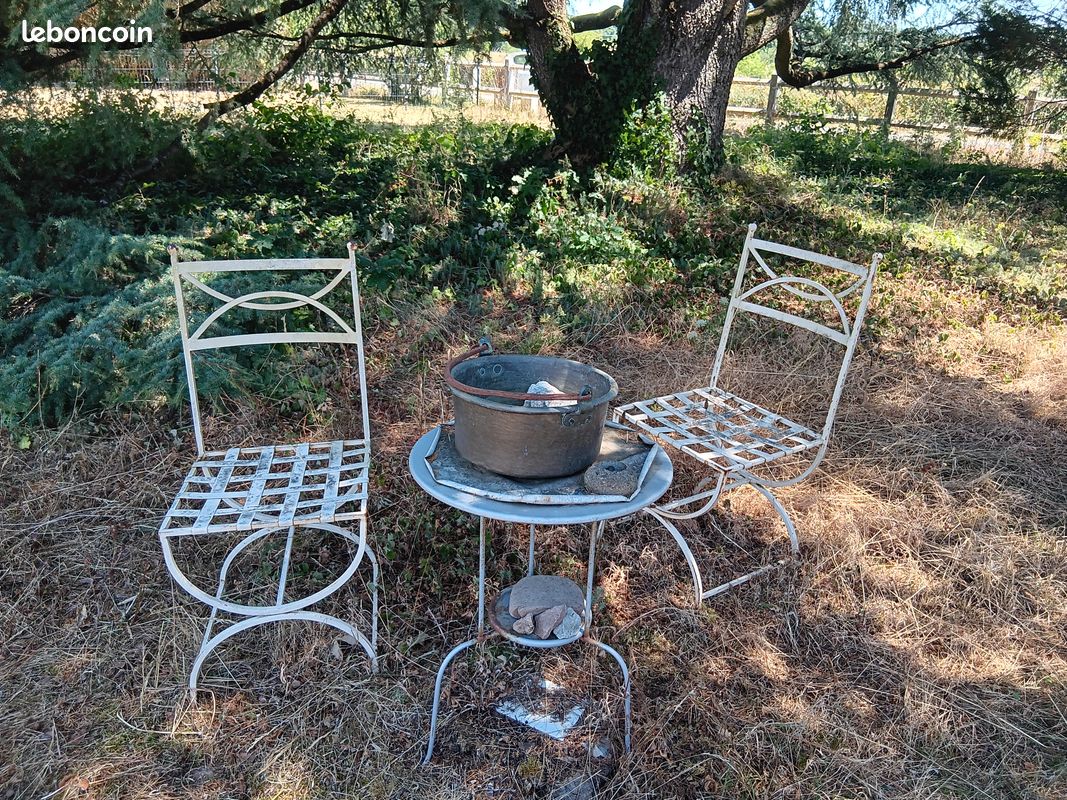 4 Chaises de jardin en fer (image 2)