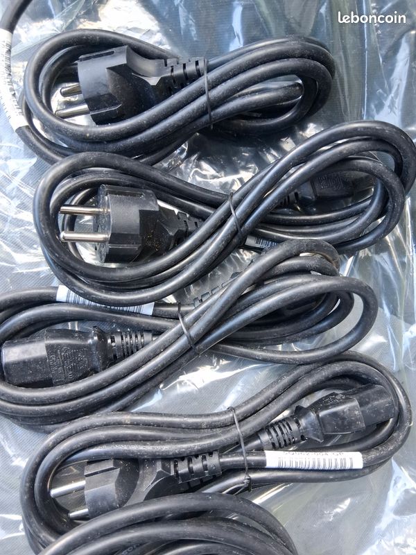 wiianoxd ATX Lot de 5 câbles d'alimentation pour ordinateur avec 2