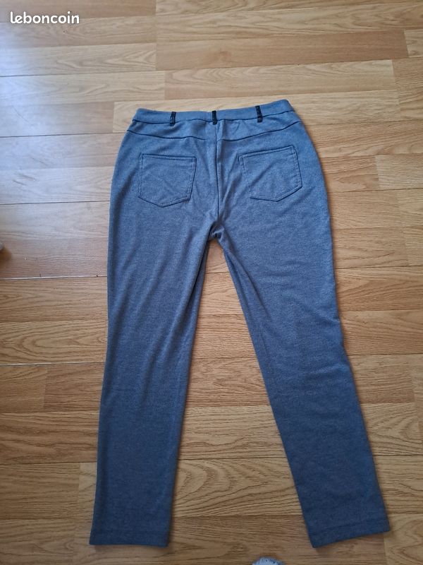 Pantalon gris demi saison bon état Taille 44 (image 2)