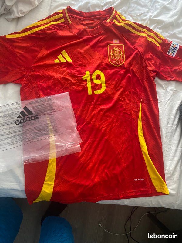 Maillot Espagne euro floqué Lamine Yamal Vêtements