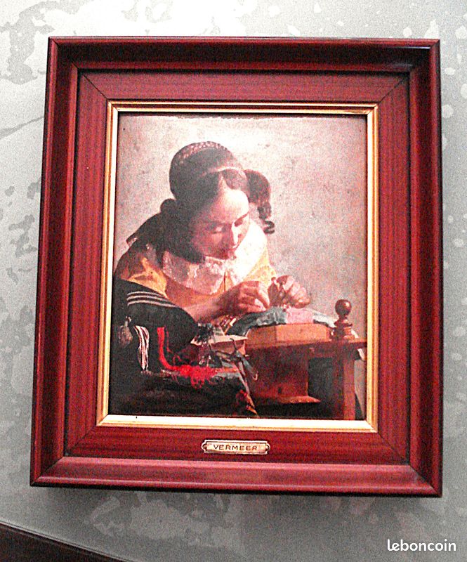 Tableau HELCA la dentellière de Vermeer (image 1)