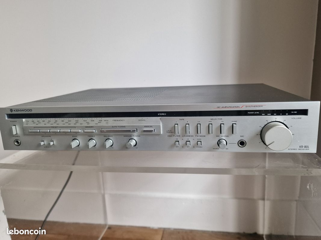 Ampli tuner kenwood kb 80l extra plat 1980 (image 1)