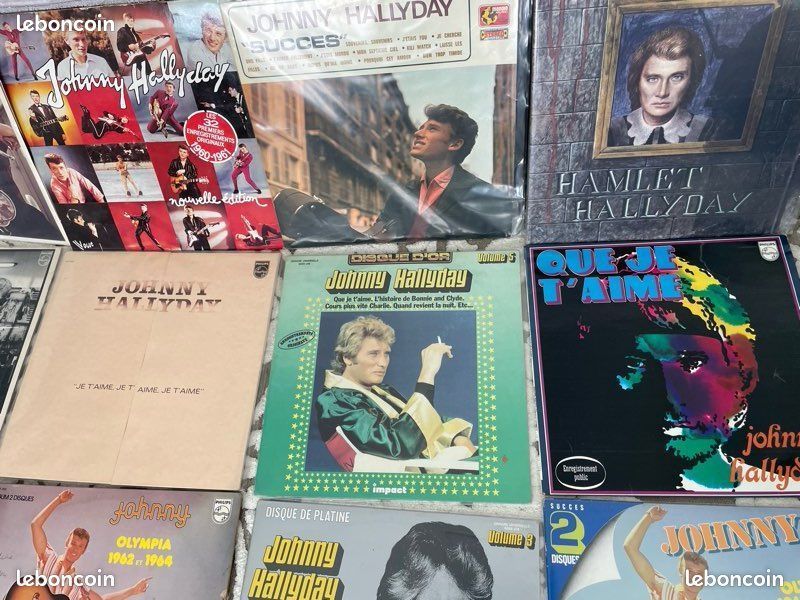 Lot de vinyles 33 tours Johnny Hallyday (image 4)