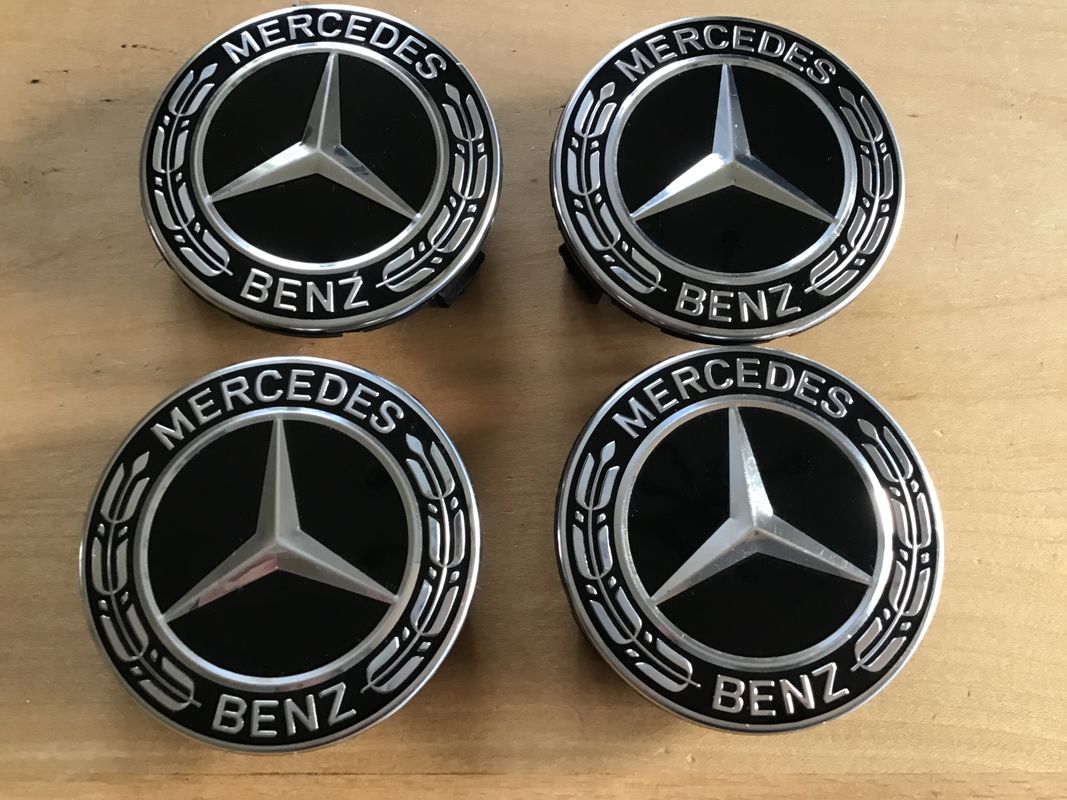 Cache-moyeu blason AMG Mercedes boîte noire
