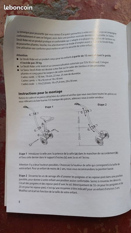 Remorque pour poussette (image 3)