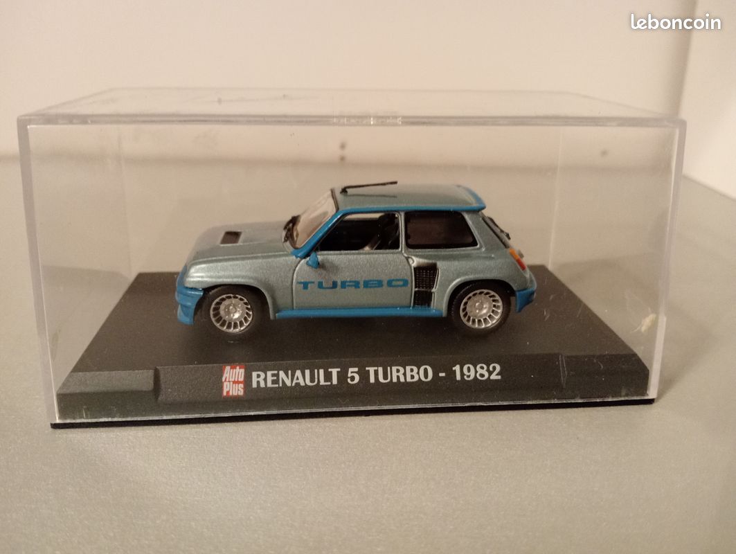 RENAULT 5 TURBO BLEU METALISE - 1982 1/43 en boite d origine neuf prix de 21.00 euros + 6.90 de frais de port en colissimo règlement par chèque (image 4)