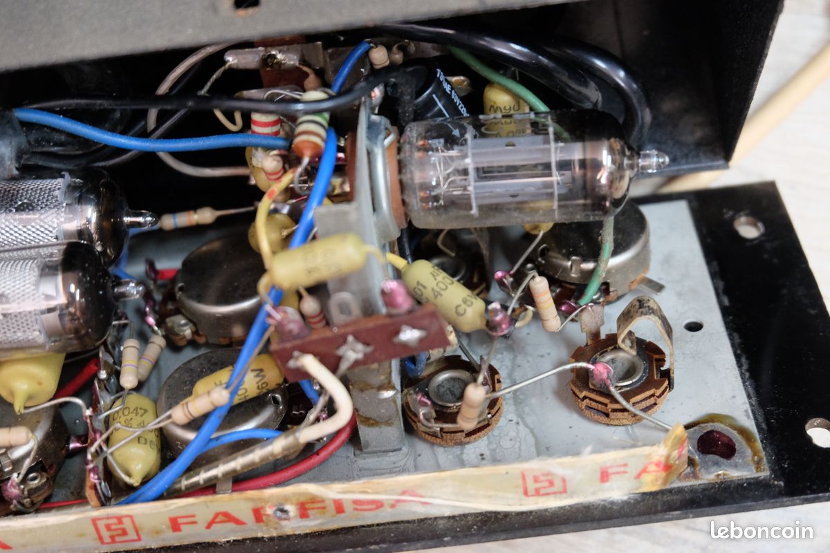 Ampli à lampes FARFISA FR 40 vintage années 60 restauré (image 14)