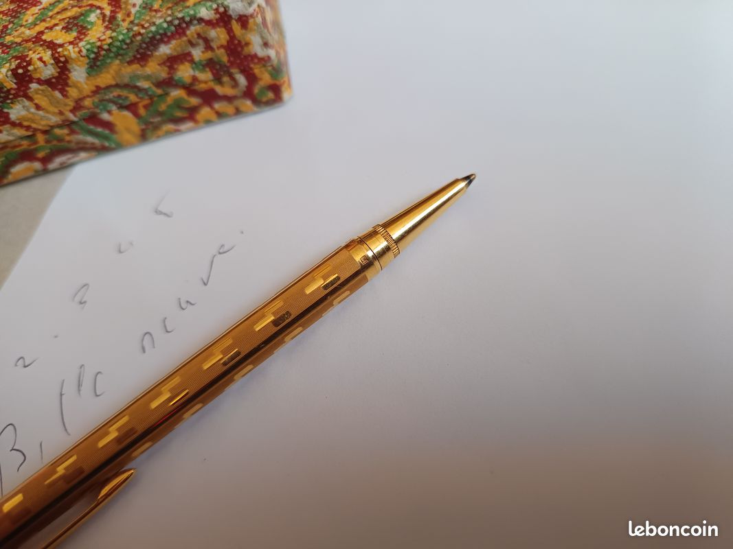 Stylo à Bille ELysee Celebration Plaqué Or - Occasion - A Besoin De Recharge D'encre - Gravé - Made In Germany
