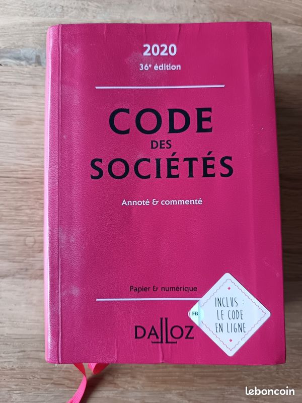 Code des sociétés 2020 Dalloz (image 1)