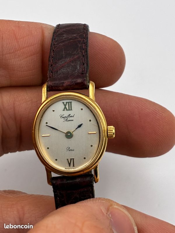 Montre Vintage CUPILLARD RIÈME Mécanique – Années 70, état NOS – Fonctionne, Boîtier Acier, Cadran Argenté