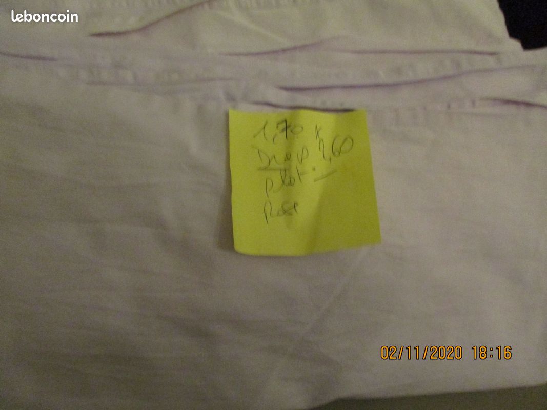 Drap en coton 1.70x2.60 (image 3)