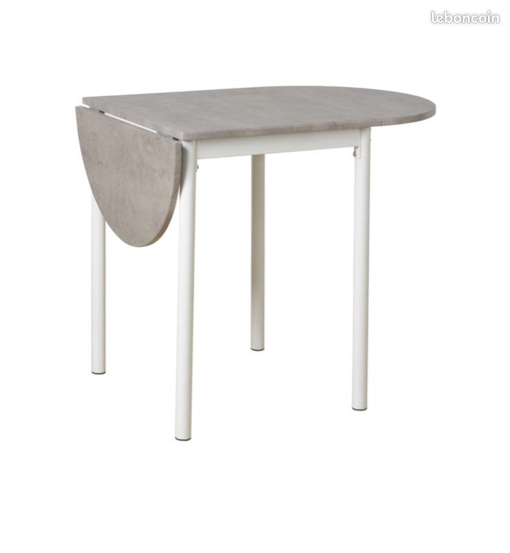 Table de cuisine avec allonge gris FLIPP 4 (image 1)