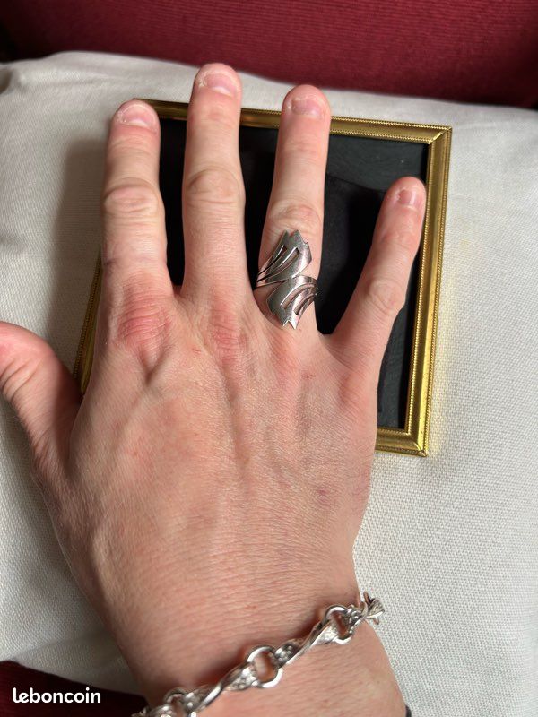 Bague fantaisie en argent (image 8)