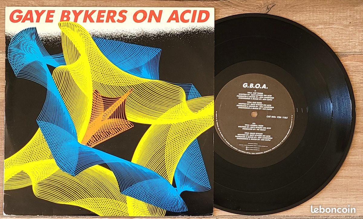 GAYE BYKERS ON ACID - Hot Thing - Animal Farm (Rock) / EP 33T 10 