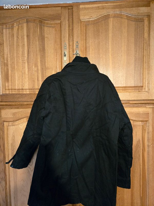 Veste cirée noir homme (image 2)