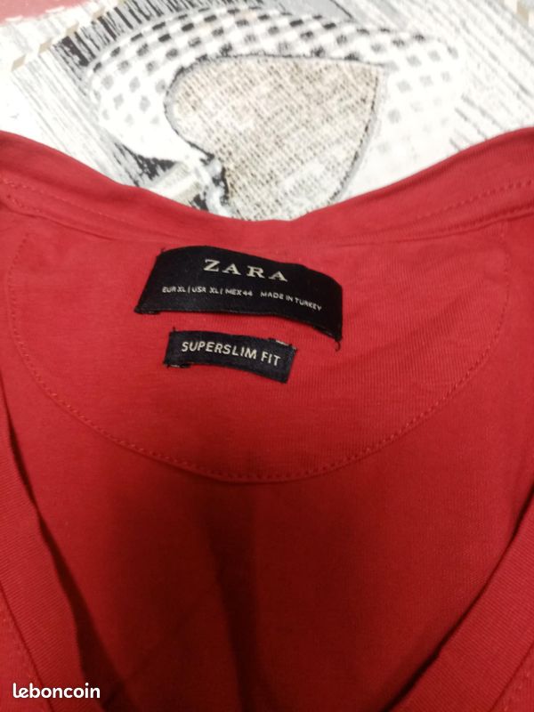 Tee shirt rouge XL (image 2)