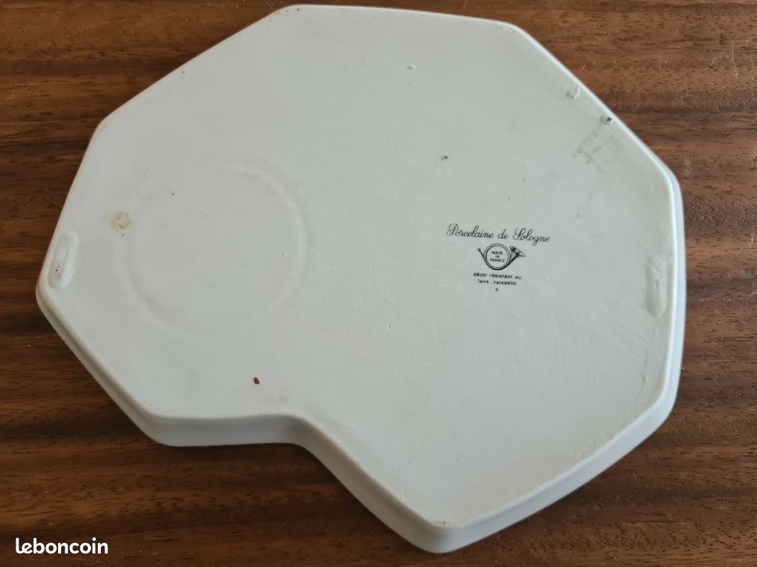 Tasse assiette chat porcelaine (image 2)