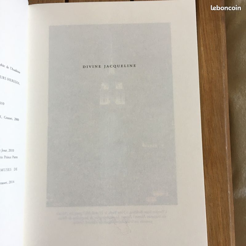 Divine Jacqueline - Dominique Bona - Broché - Gallimard (image 4)