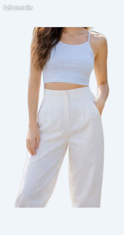 Combinaison Pantalon Zara écrue/beige - Taille XS - Neuf Avec Petit Défaut - Style Décontracté Chic