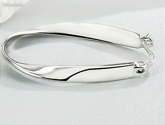 TRÈS BELLES CRÉOLES ONDULÉES. 3,21 CM de LONG. PRIX NÉGOCIABLE (image 6)