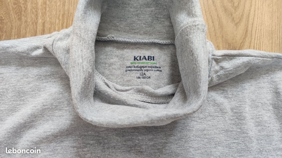 Sous-pull KIABI gris mixte 12 ans Vêtements - Main Image