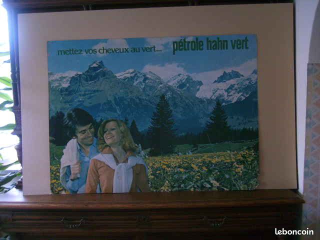 Grande affiche d'ancienne pub " Pétrole Hahn Vert " (image 9)