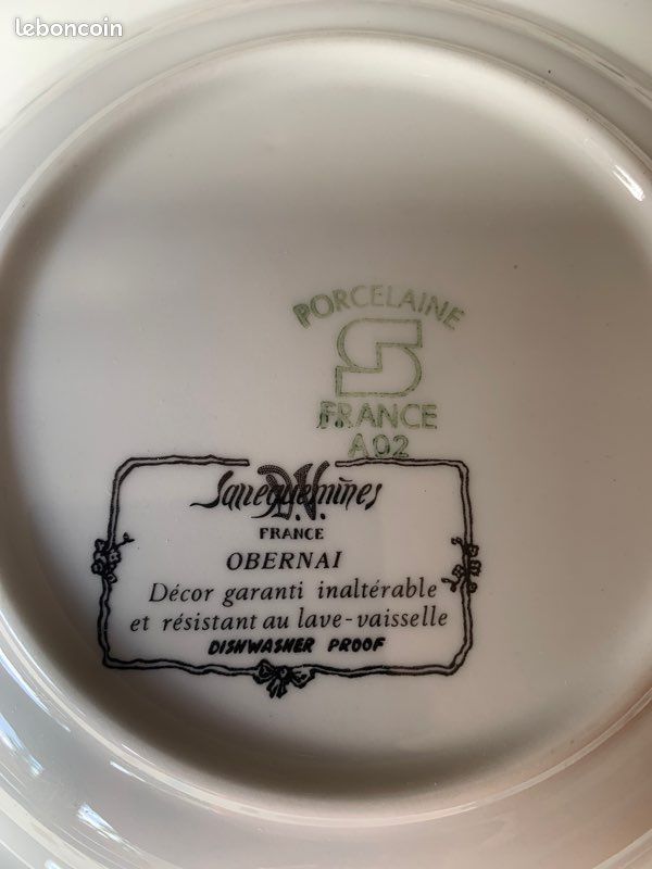 Ancienne assiette Sarreguemines (image 3)