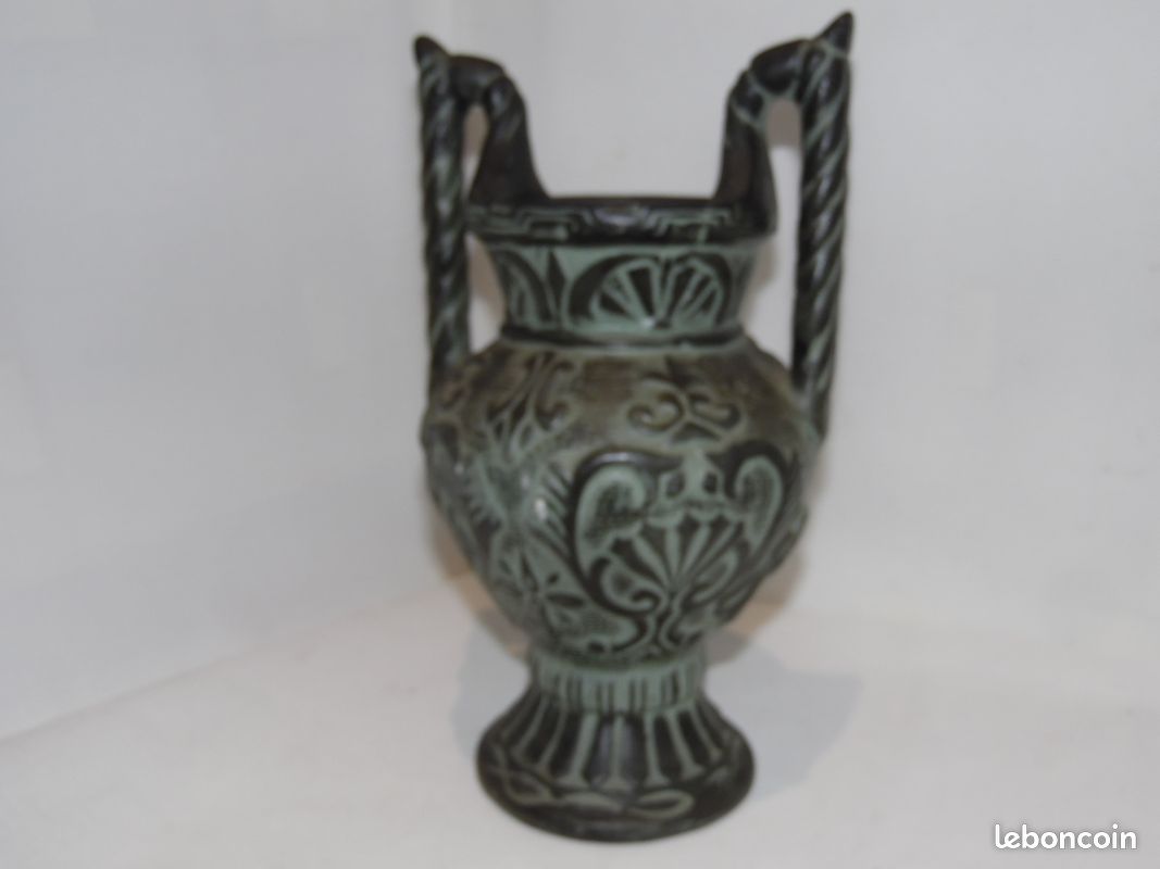 Poteries grecques, décors antiques, céramique patine verte (image 1)