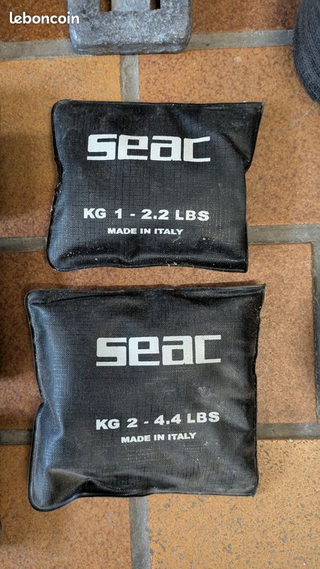 Sac Poids Plongée 3kg KEEP DIVING - Ceinture Étanche Avec Poche Et Boucle Rapide