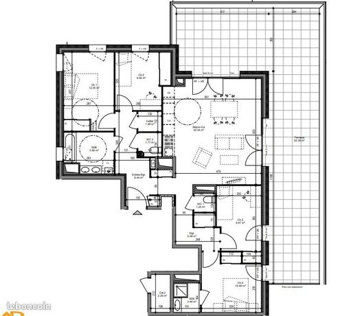 Appartement 5 pièces 101 m²