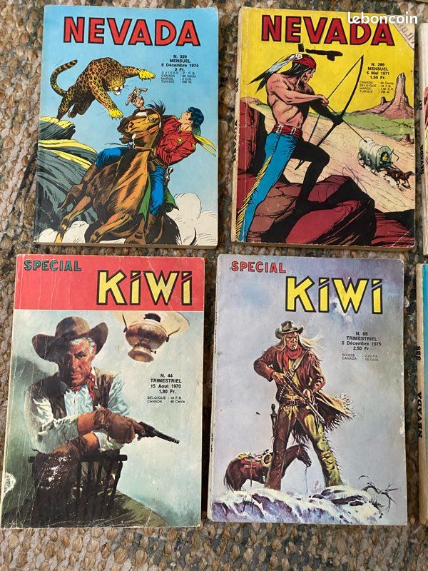 LOT 9 Bd petit format lug Spécial Kiwi nevada 1971 / 74 Kit Carson 60’s western (image 2)